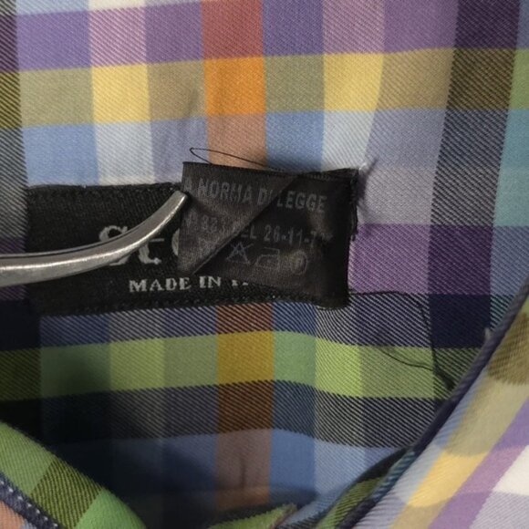 St. CROIX MADE IN ITALY 🇮🇹 Multicolor Plaid Long Sleeve Button Down Shirt XXL‎ - Picture 10 of 10